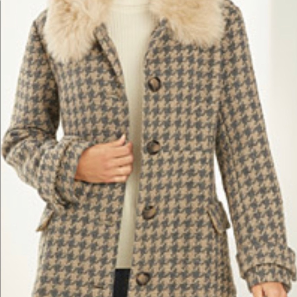 Orvis hounds tooth long coat